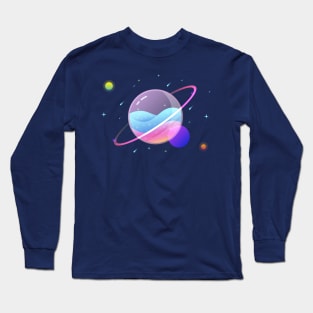 Glowy Glass Planet Long Sleeve T-Shirt